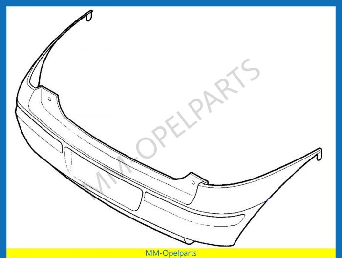 Rearbumper Corsa C Primed